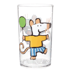 Verre acrylique transparent Mimi la Souris